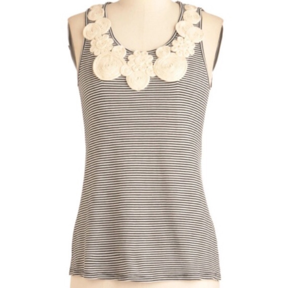 ModCloth Open Back Striped Tank